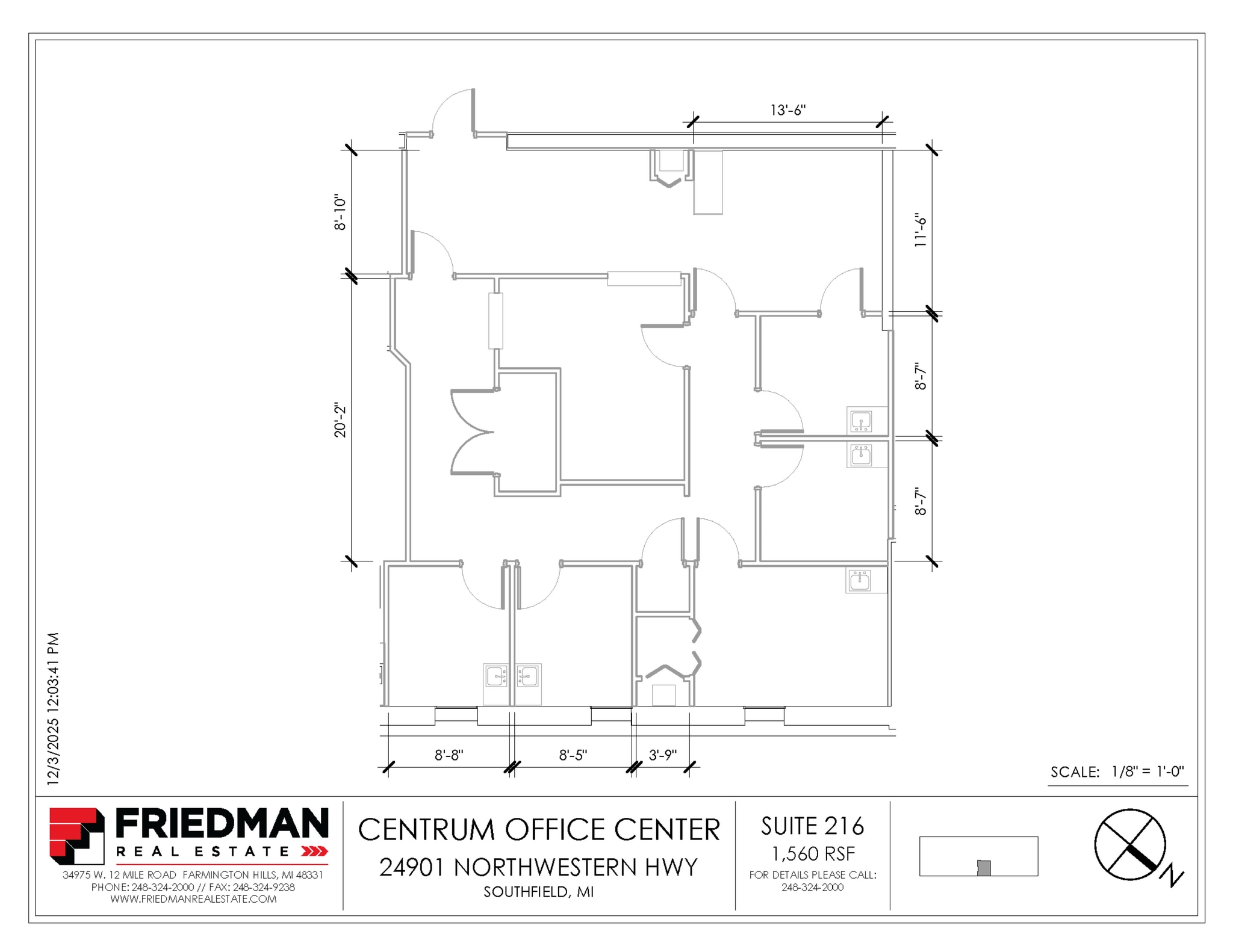 24901 Northwestern Hwy, Southfield, MI à louer Plan d’étage– Image 1 sur 1
