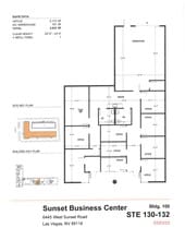 6445 W Sunset Rd, Las Vegas, NV à louer Plan de site– Image 1 sur 11