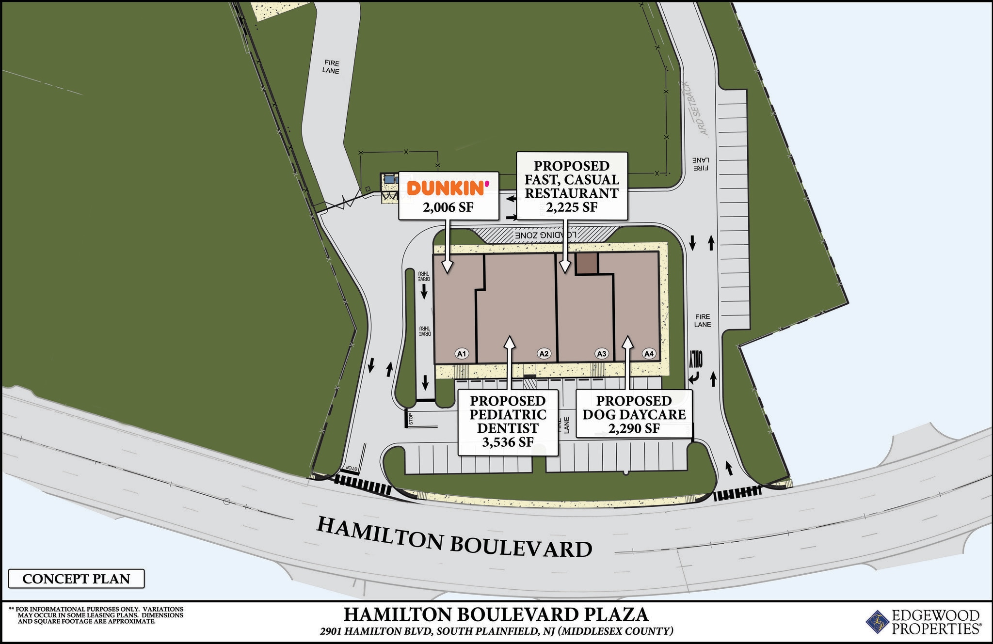 2901 Hamilton Blvd, South Plainfield, NJ à louer Plan de site– Image 1 sur 1