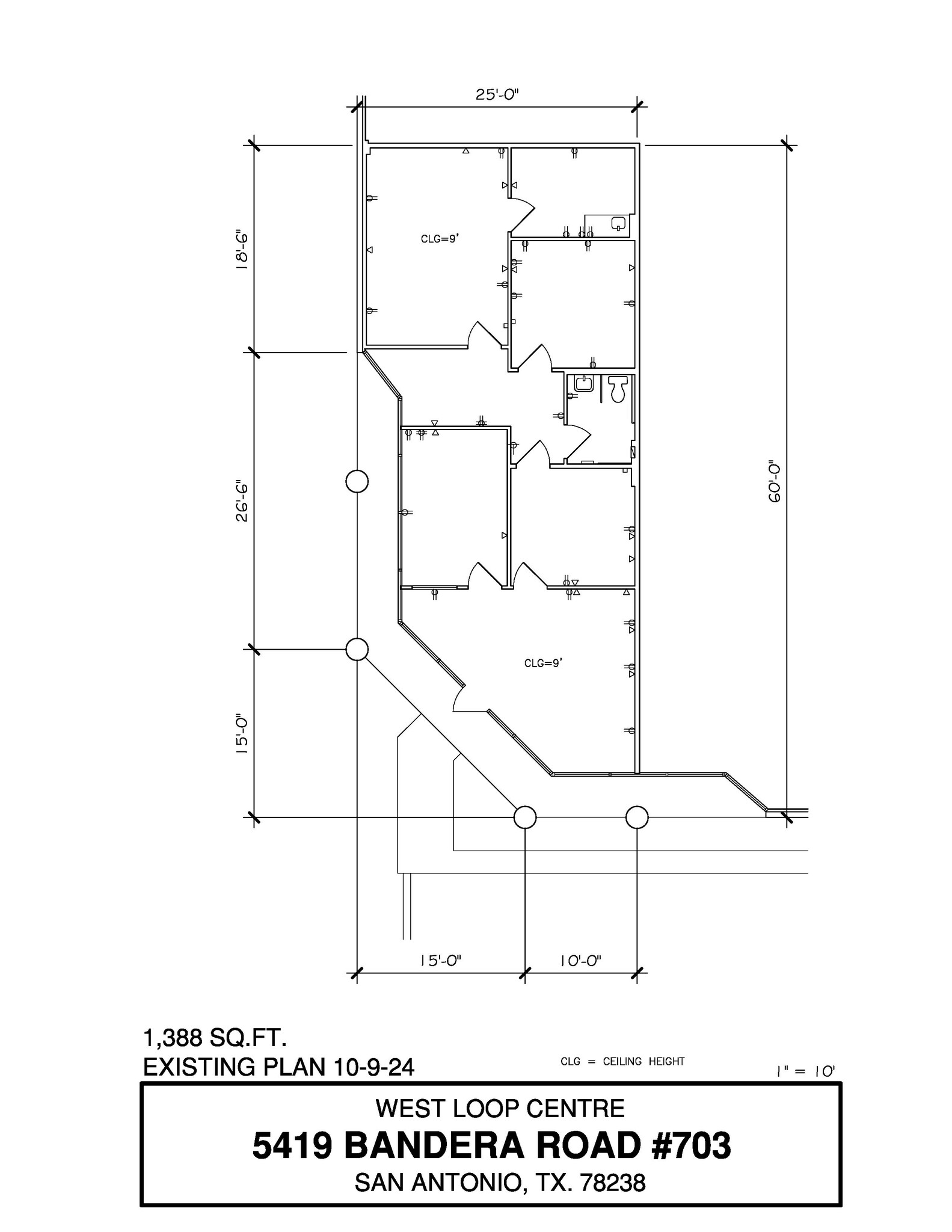 5407-5419 Bandera Rd, San Antonio, TX à louer Plan d’étage– Image 1 sur 1