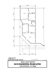 5407-5419 Bandera Rd, San Antonio, TX à louer Plan d’étage– Image 1 sur 1