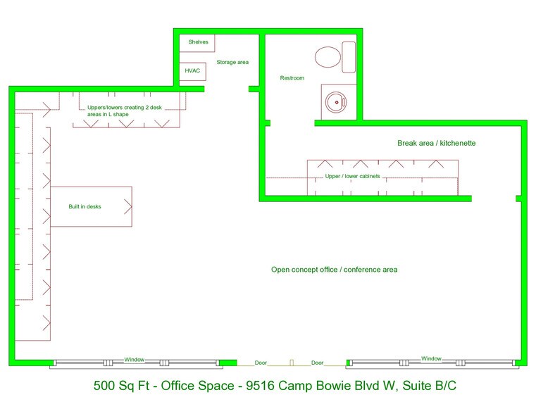 9516 W Camp Bowie, Fort Worth, TX à louer - Plan d’étage – Image 3 sur 3