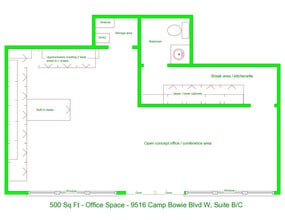 9516 W Camp Bowie, Fort Worth, TX à louer Plan d’étage– Image 1 sur 1
