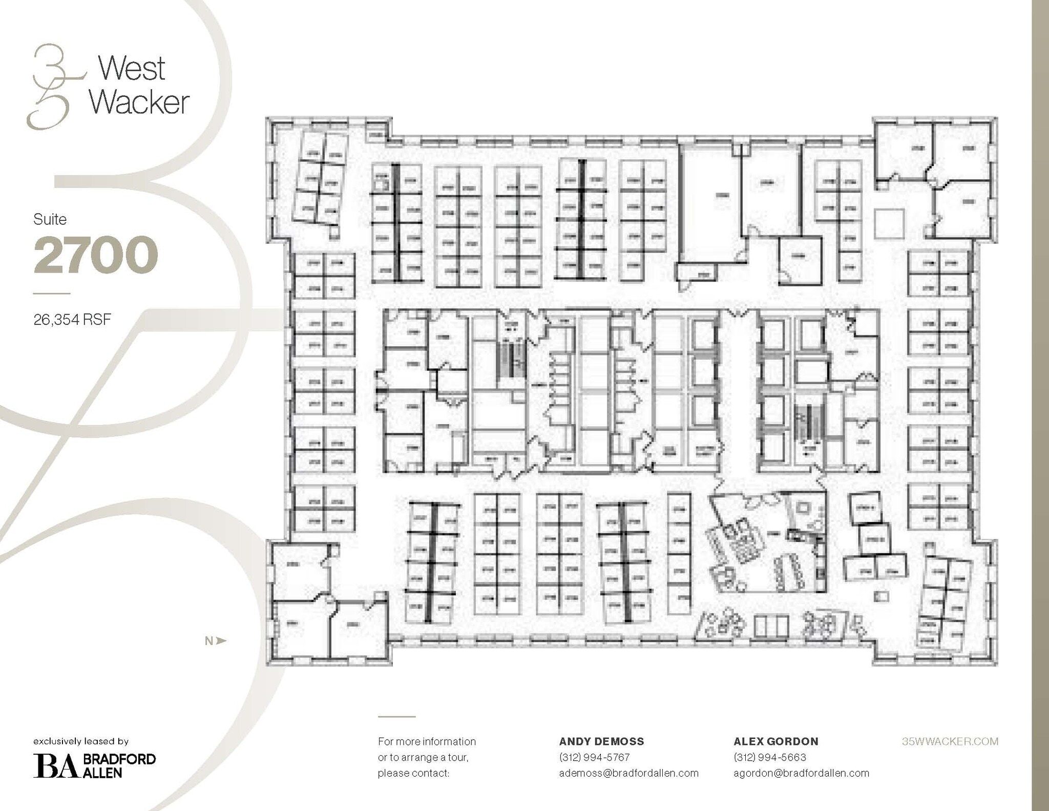 35 W Wacker Dr, Chicago, IL à louer Plan d’étage– Image 1 sur 3
