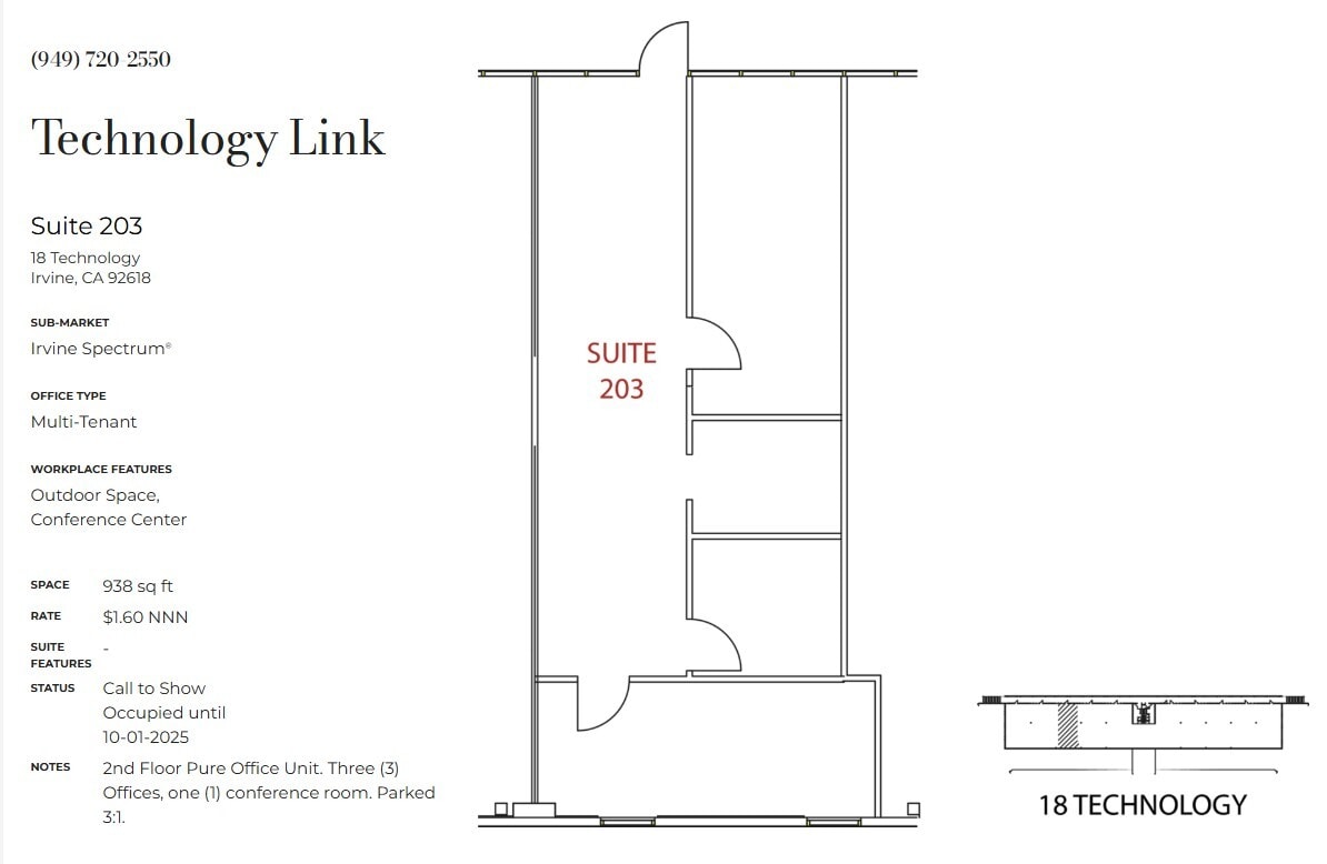 16 Technology Dr, Irvine, CA à louer Plan d’étage– Image 1 sur 1