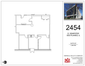 2454 E Dempster St, Des Plaines, IL à louer Plan de site– Image 1 sur 1