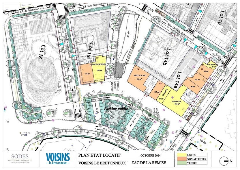 Local commercial dans VOISINS-LE-BRETONNEUX à louer - Plan d’étage – Image 3 sur 3