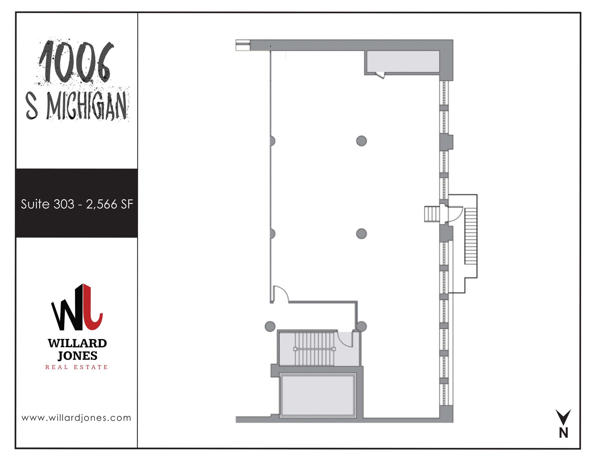 1006 S Michigan Ave, Chicago, IL à louer Plan d’étage– Image 1 sur 1