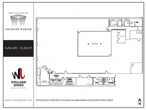 819 S Wabash Ave, Chicago, IL à louer Plan d’étage– Image 1 sur 9