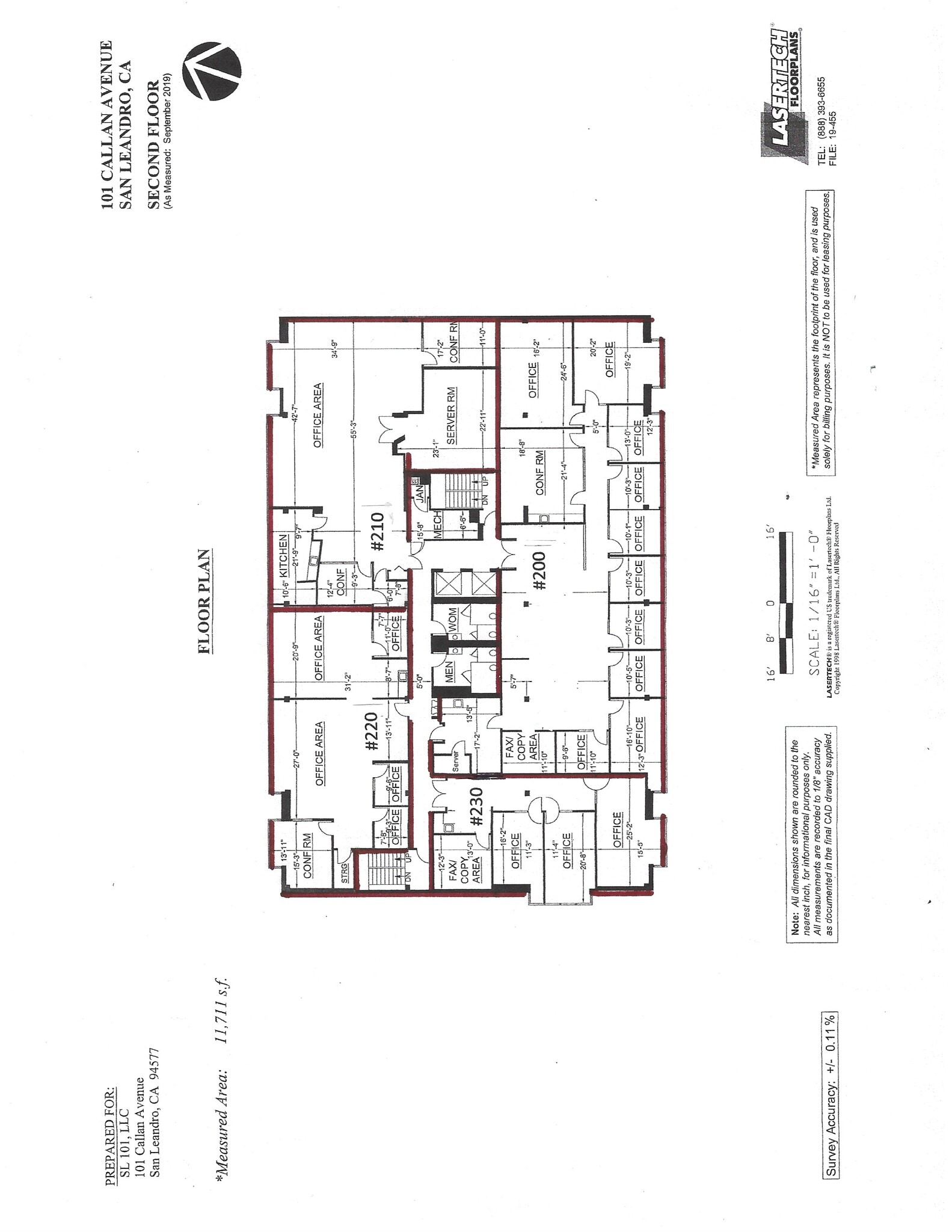 101-103 Callan Ave, San Leandro, CA à louer Plan d’étage– Image 1 sur 1