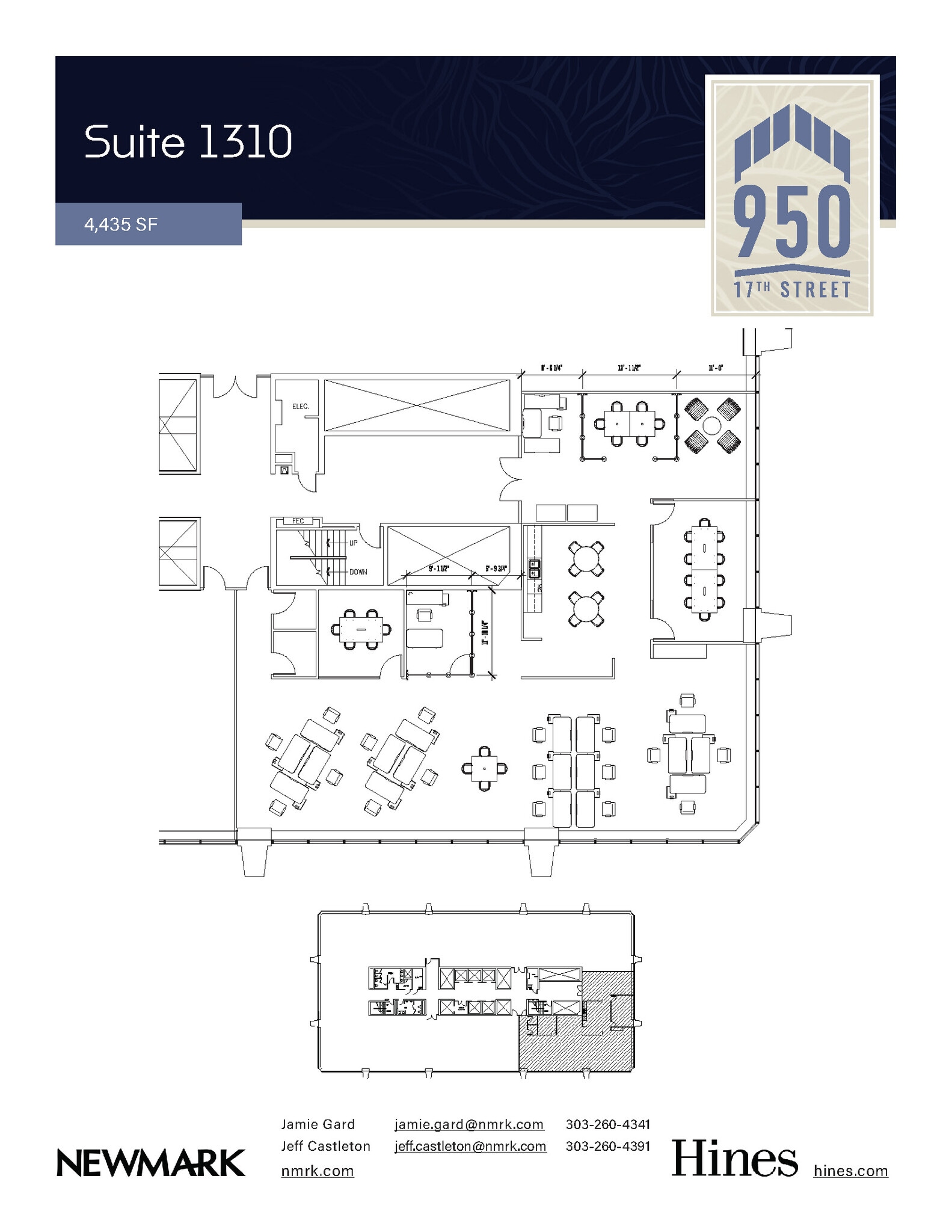 950 17th St, Denver, CO à louer Plan d’étage– Image 1 sur 10