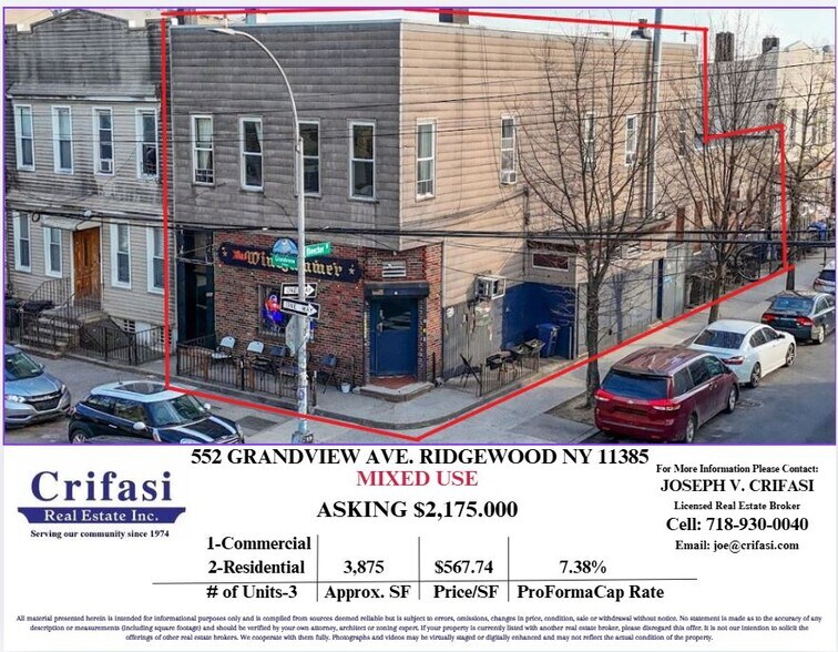 552 Grandview Ave, Ridgewood, NY à vendre - Photo de l’immeuble – Image 2 sur 26