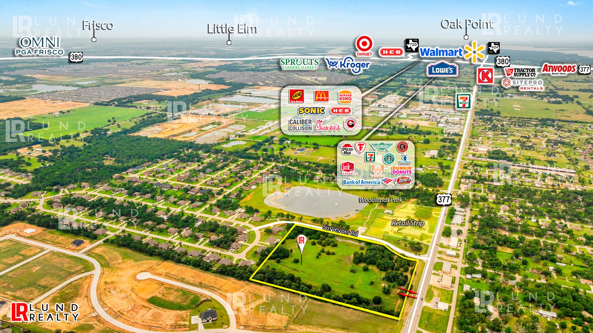 12.83 Ac US-377 and Surveyors rd, Krugerville, TX à vendre Photo principale– Image 1 sur 7