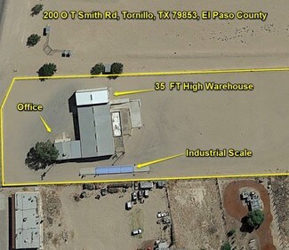 Plus de détails pour 200 O T Smith Rd, Tornillo, TX - Industriel/Logistique à vendre