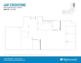 4601 Creekstone Dr, Durham, NC à louer Plan d’étage– Image 1 sur 1