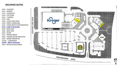 5205-5219 Highland Rd, Waterford, MI à louer Plan d’étage– Image 1 sur 1