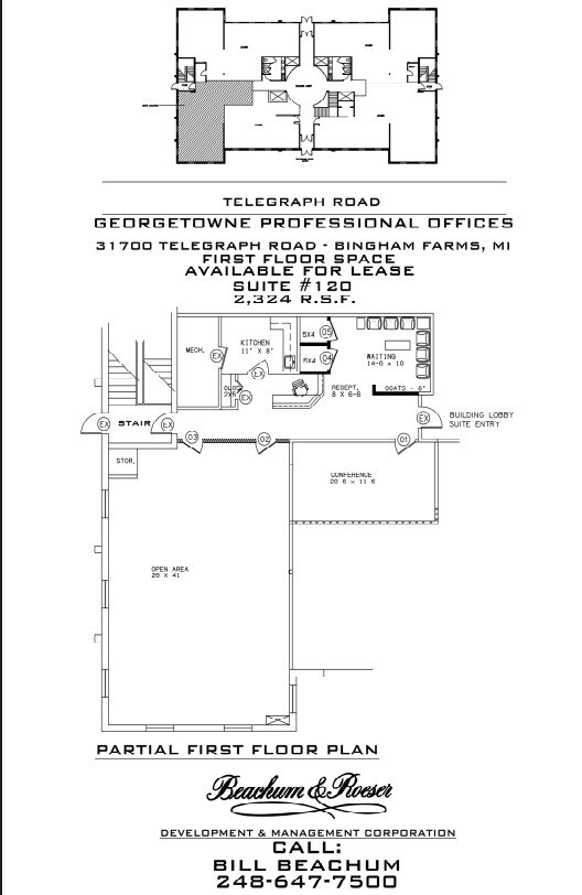 31700 Telegraph Rd, Bingham Farms, MI à louer Plan d’étage– Image 1 sur 1