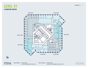 1301 McKinney St, Houston, TX à louer Plan d’étage– Image 1 sur 1