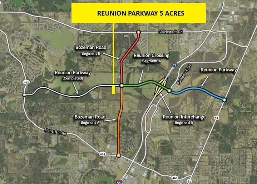 reunion parkway, Madison, MS à vendre - Aérien – Image 1 sur 3