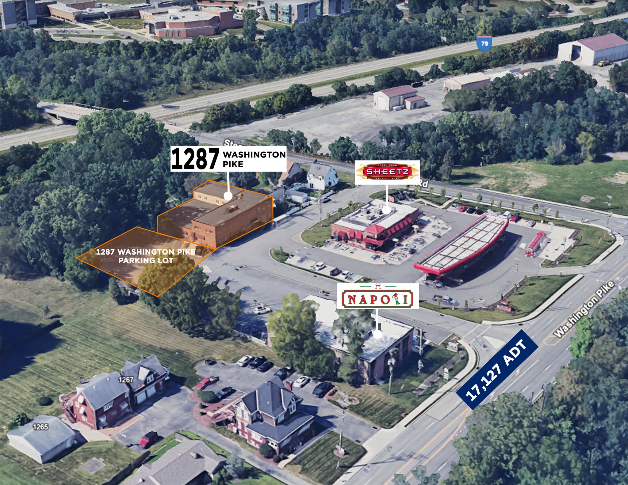 1287 Washington Pike, Bridgeville, PA à louer Photo principale– Image 1 sur 9