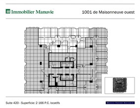 1001 Boul De Maisonneuve O, Montréal, QC à louer Plan d’étage– Image 1 sur 1