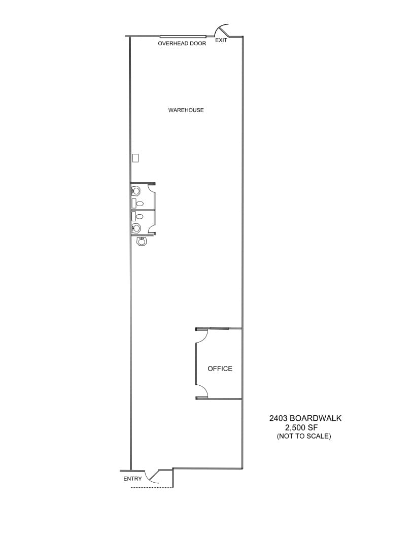 2401-2407 Boardwalk St, San Antonio, TX à louer Plan d’étage– Image 1 sur 1