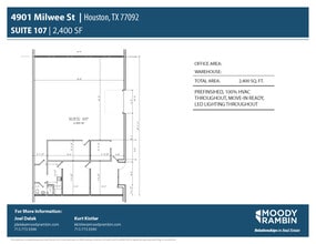 4901 Milwee St, Houston, TX à louer Plan d’étage– Image 1 sur 1