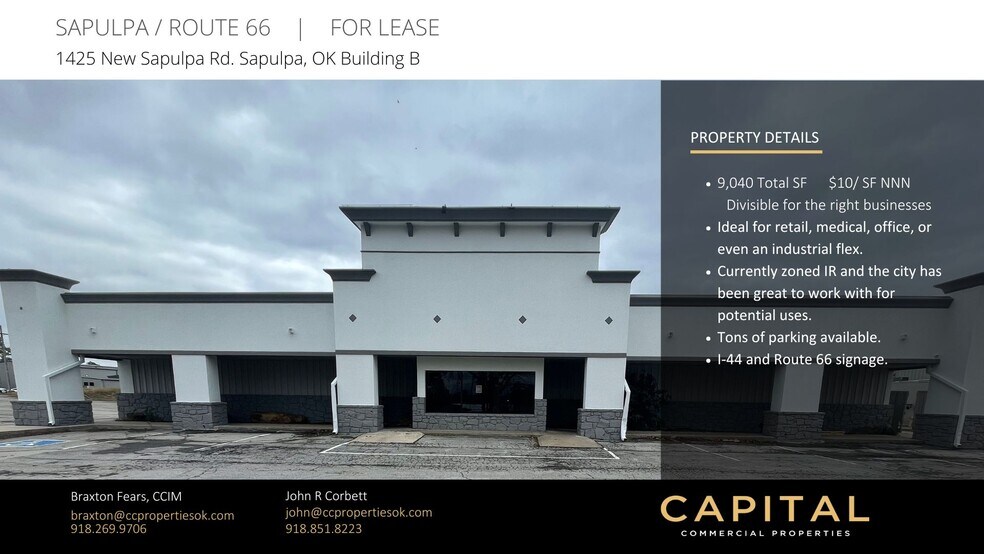 1425 New Sapulpa Rd, Sapulpa, OK à louer - Photo de l’immeuble – Image 1 sur 7