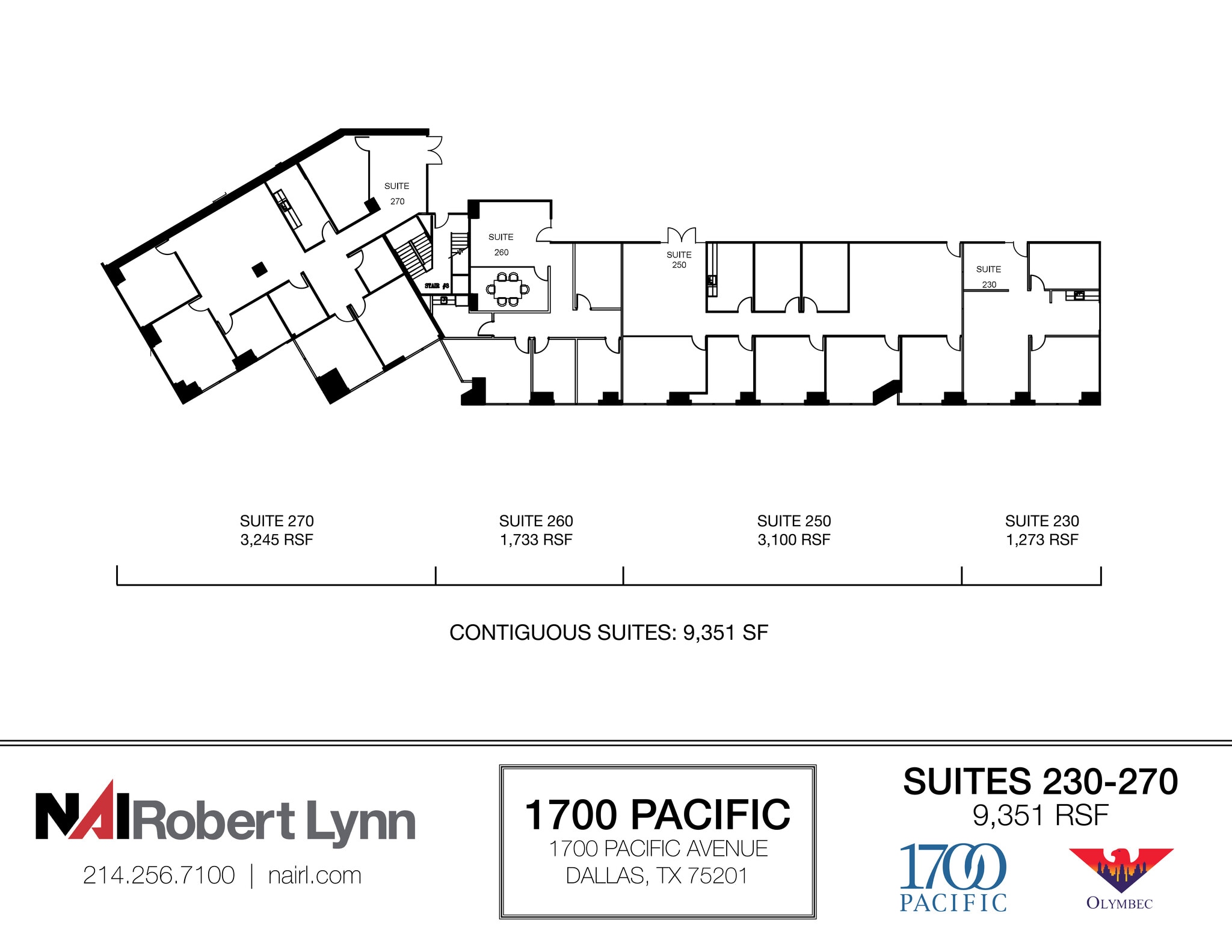 1700 Pacific Ave, Dallas, TX à louer Plan d’étage– Image 1 sur 2