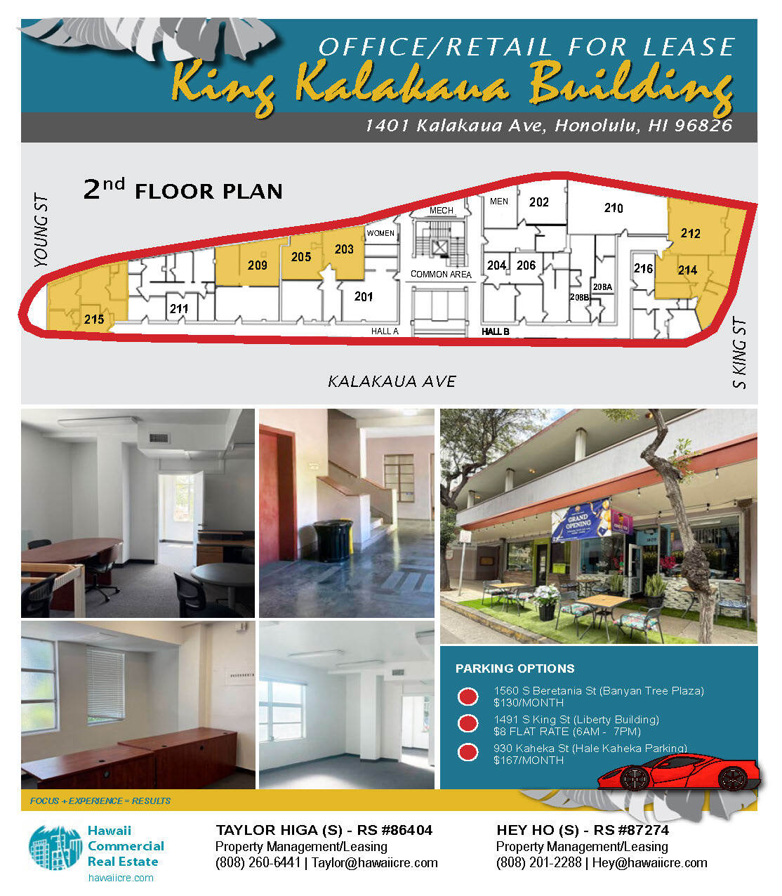 1401-1415 Kalakaua Ave, Honolulu, HI à louer Plan d’étage– Image 1 sur 1