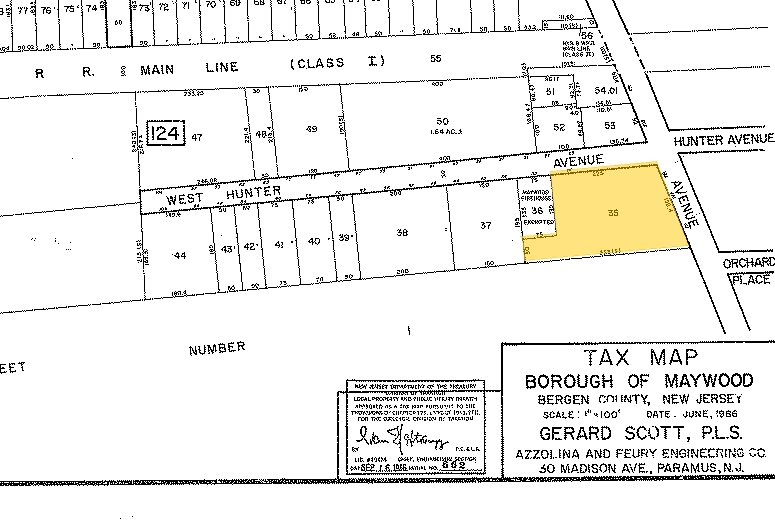 205 Maywood Ave, Maywood, NJ à vendre - Plan cadastral – Image 2 sur 5