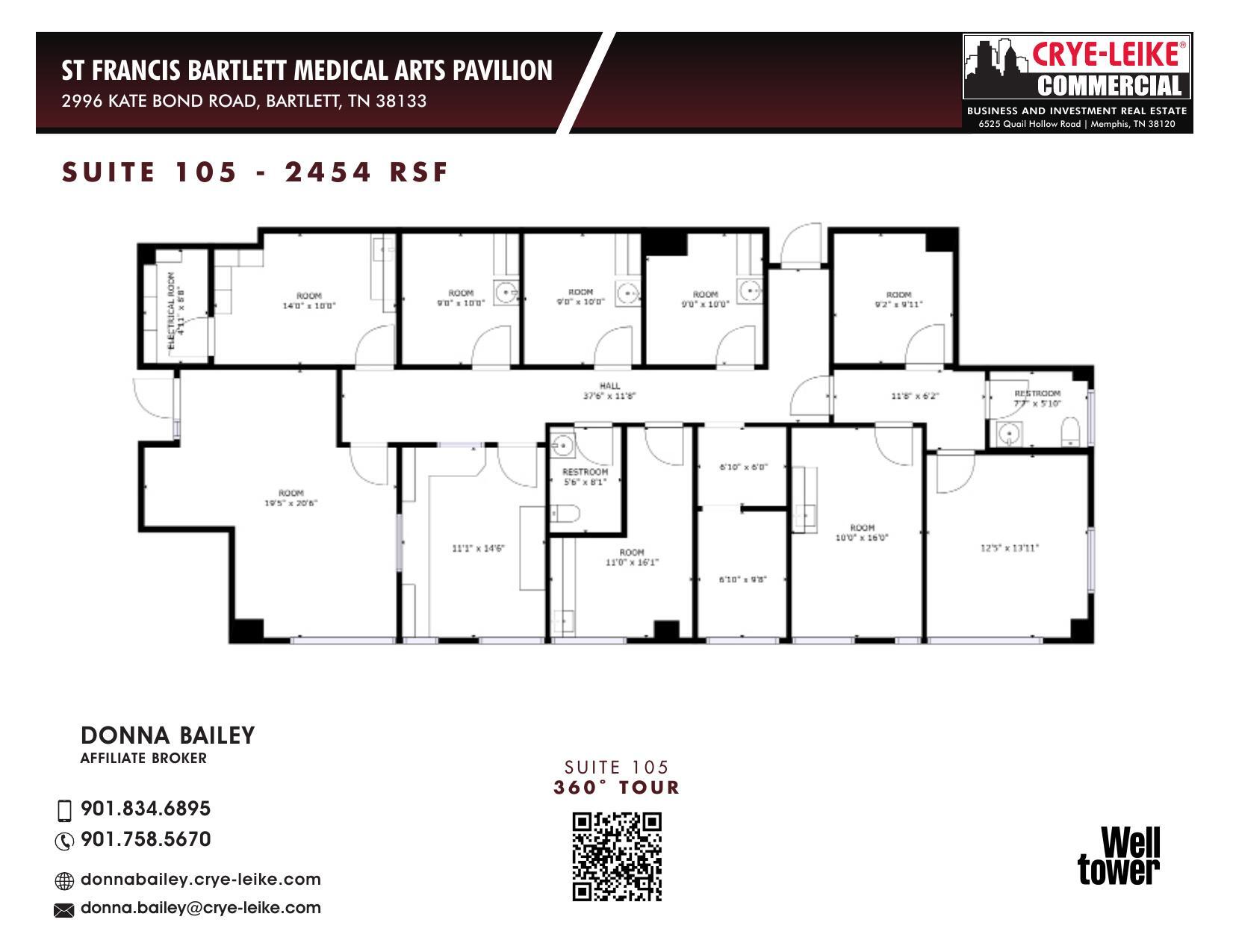 2996 Kate Bond Rd, Bartlett, TN à louer Plan d’étage– Image 1 sur 1