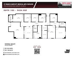 2996 Kate Bond Rd, Bartlett, TN à louer Plan d’étage– Image 1 sur 1