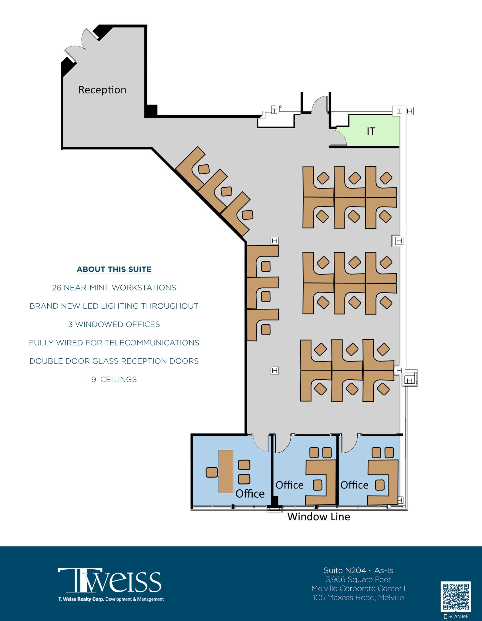 105 Maxess Rd, Melville, NY à louer Plan d’étage– Image 1 sur 7