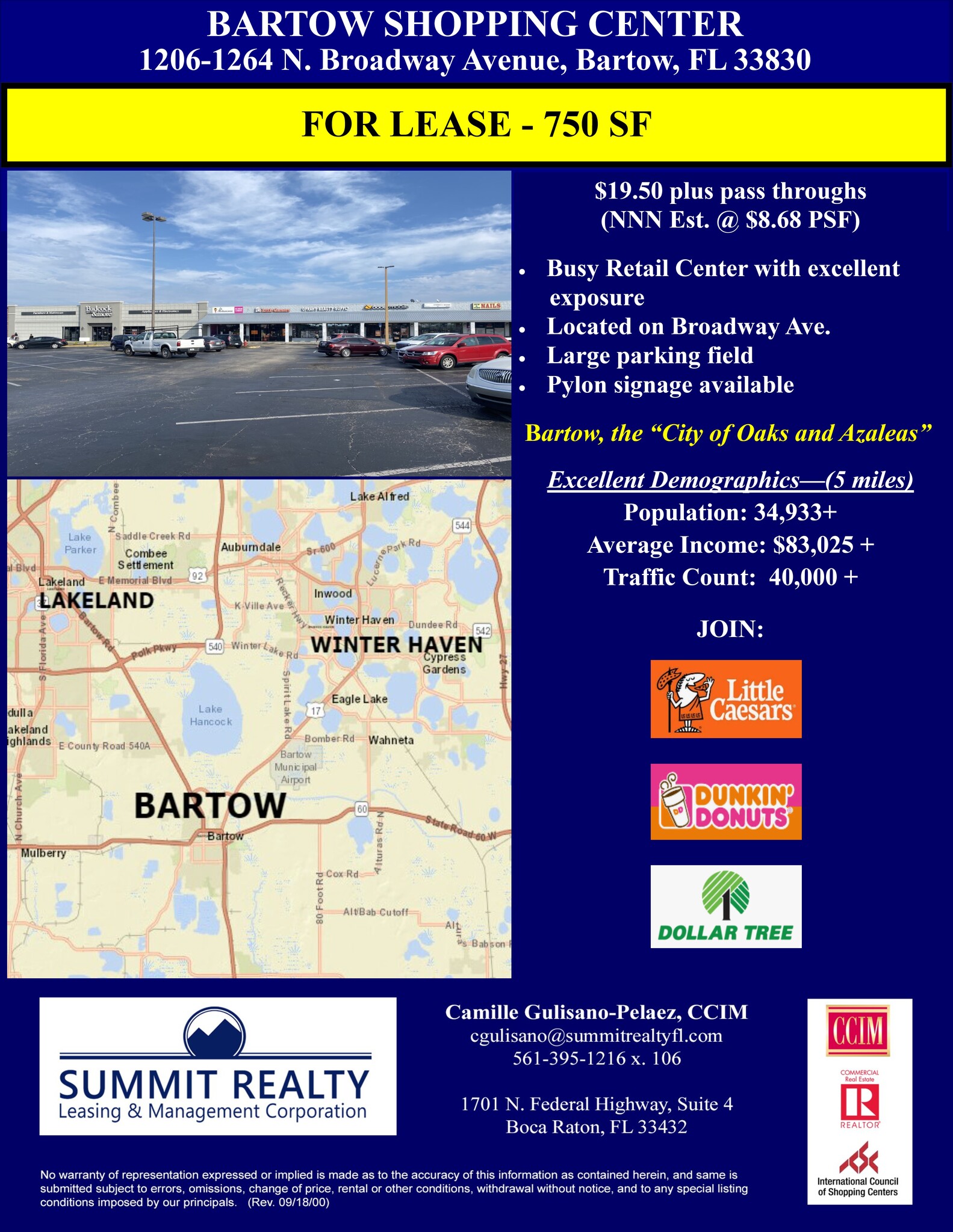 1206-1264 N Broadway Ave, Bartow, FL à louer Plan de site– Image 1 sur 1