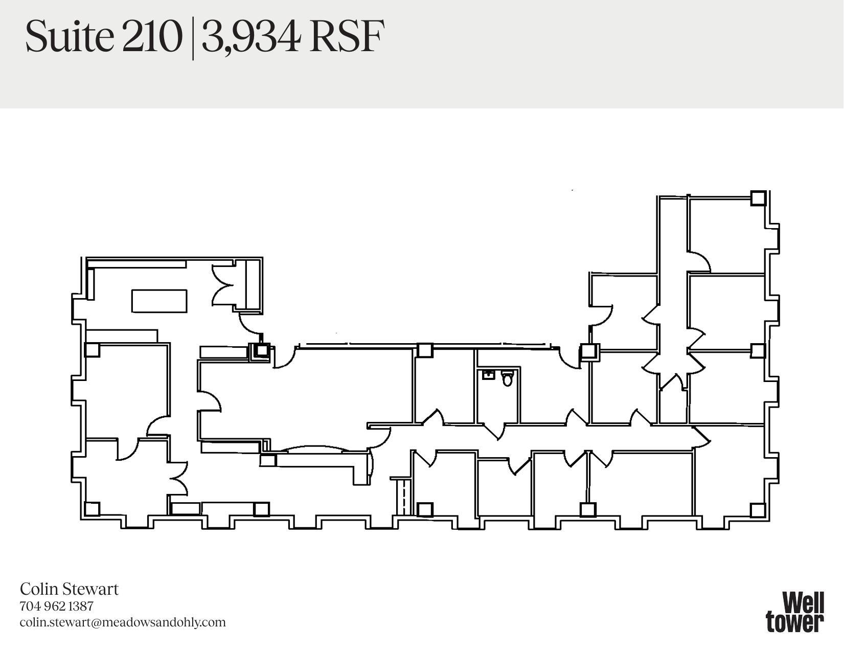 1900 Randolph Rd, Charlotte, NC à louer Plan d’étage– Image 1 sur 1