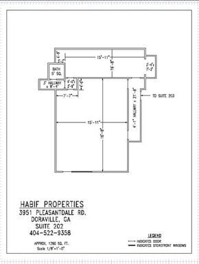 3951 Pleasantdale Rd, Doraville, GA à louer Plan d’étage– Image 1 sur 4