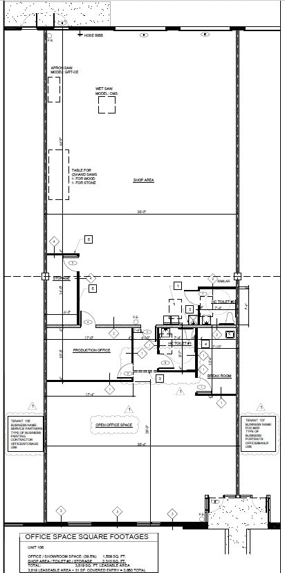 15499 SW 12th St, Sunrise, FL à louer Plan d’étage– Image 1 sur 11