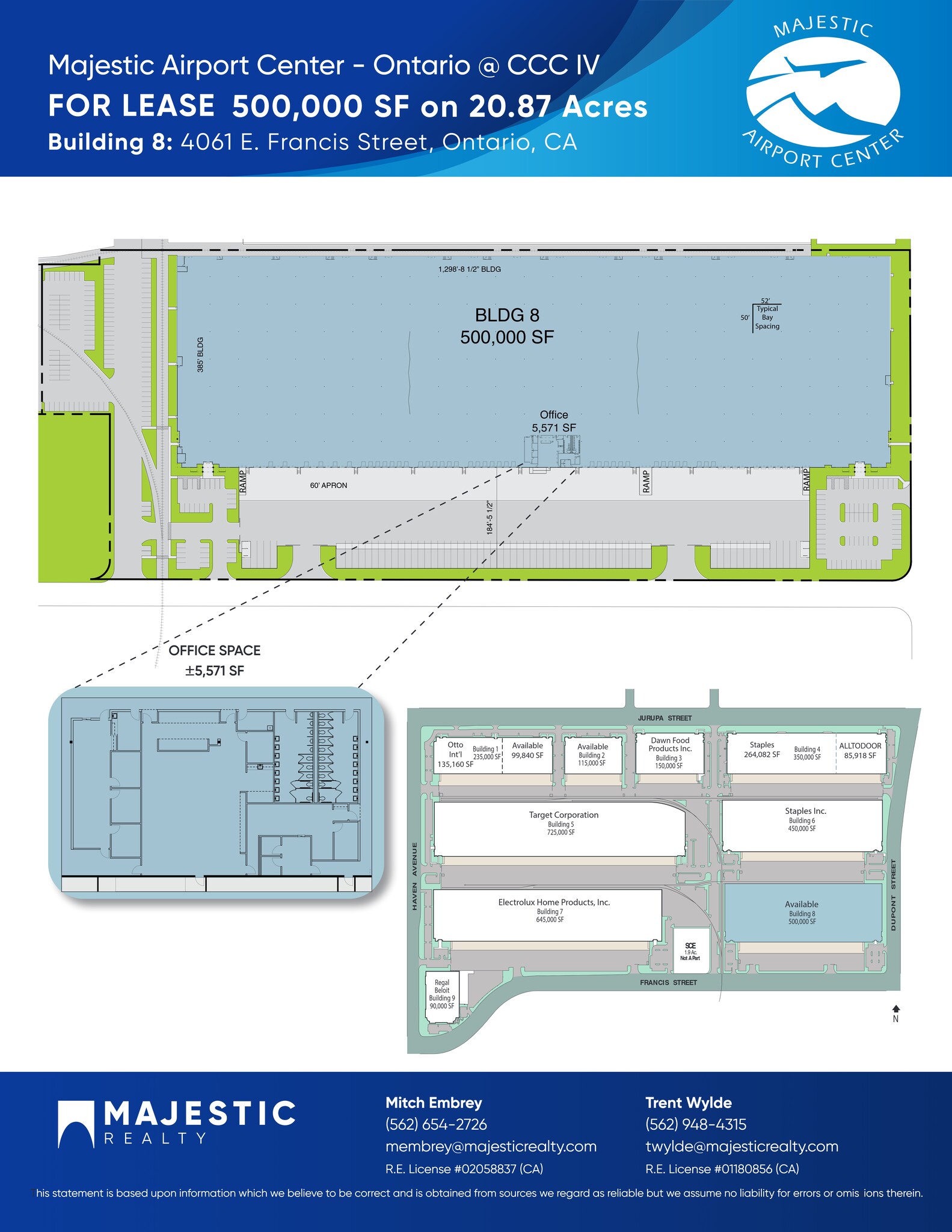 4061 E Francis St, Ontario, CA à louer Plan de site– Image 1 sur 1