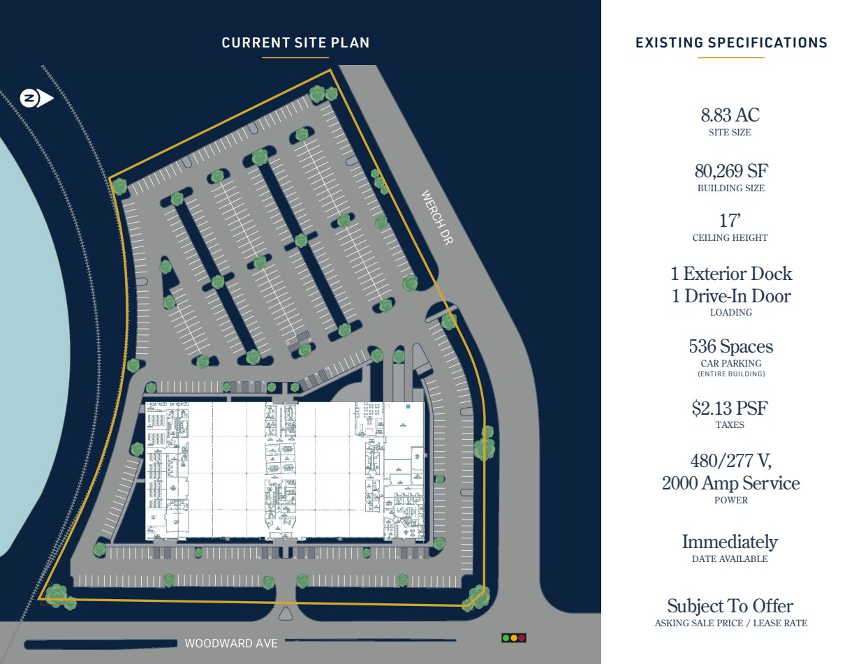 10100 Woodward Ave, Woodridge, IL à louer Plan de site– Image 1 sur 2