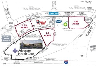 Plus de détails pour NWC I-90 & Route 59, Hoffman Estates, IL - Terrain à vendre