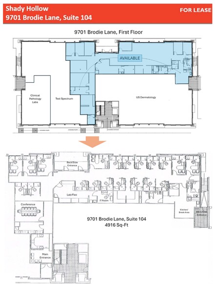 9701 Brodie Ln, Austin, TX à louer - Plan de site – Image 1 sur 5