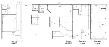 1340 S Main St, Grapevine, TX à louer Plan d’étage– Image 1 sur 1