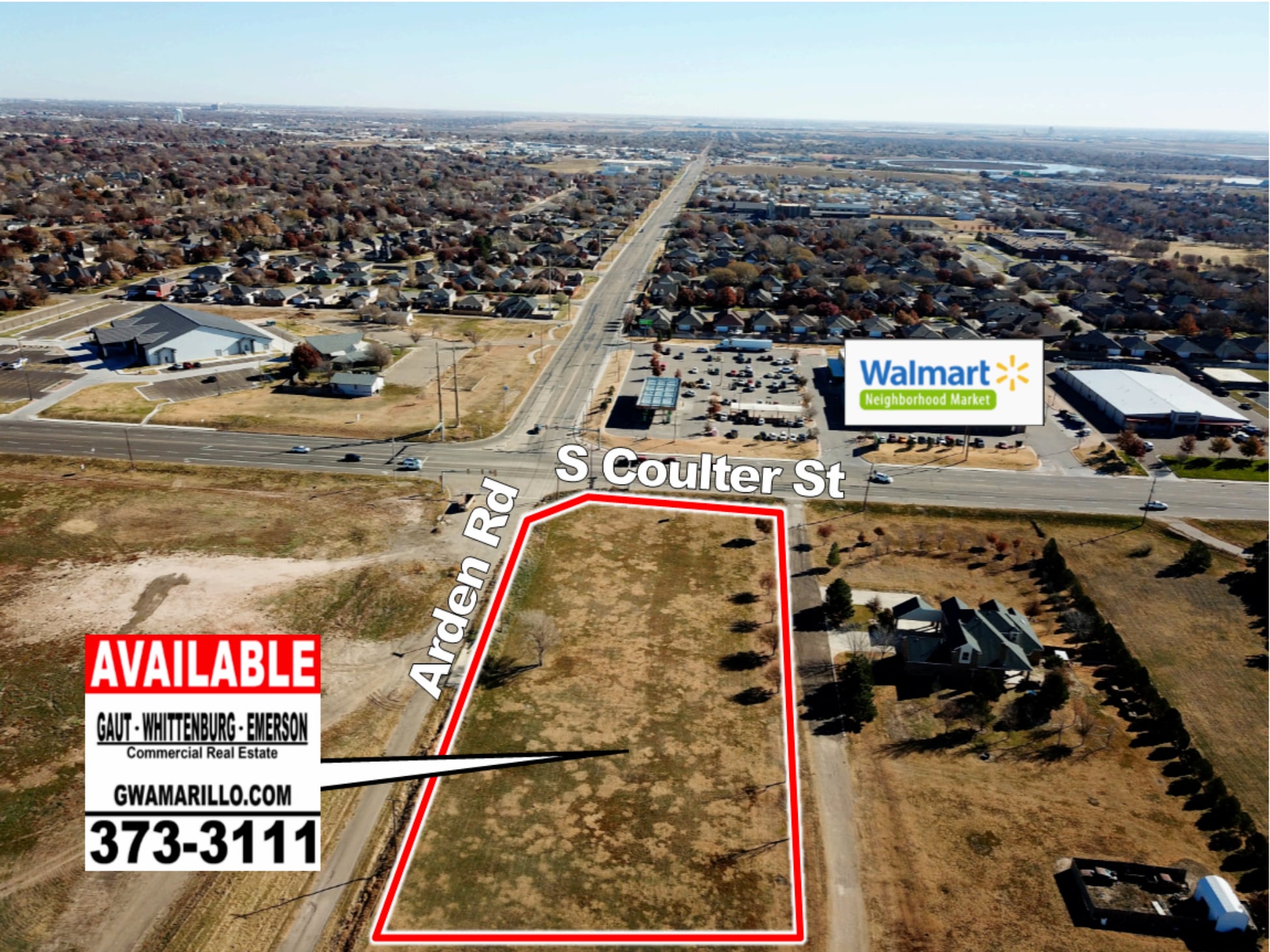 0000 Coulter & Arden Rd, Amarillo, TX à vendre Aérien– Image 1 sur 2