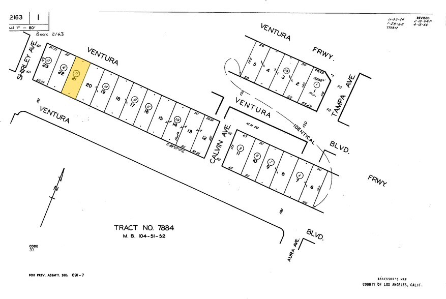 19445-19449 Ventura Blvd, Tarzana, CA à louer - Plan cadastral – Image 2 sur 31