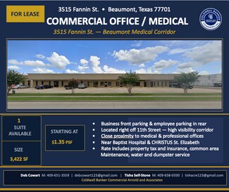Plus de détails pour 3515 Fannin St, Beaumont, TX - Bureau/Local commercial à louer