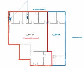 6155 Almaden Expy, San Jose, CA à louer Plan d’étage– Image 1 sur 1