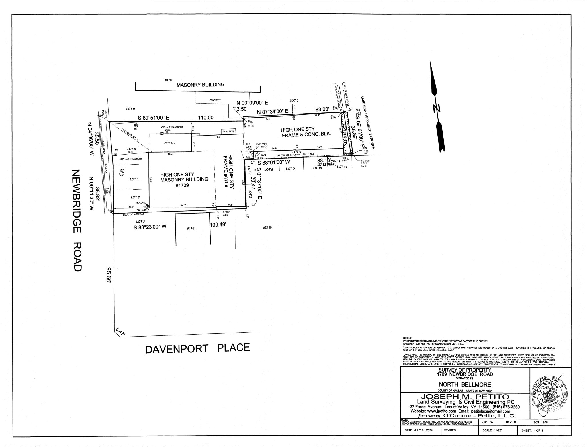 1709 Newbridge Rd, North Bellmore, NY à louer Plan de site– Image 1 sur 1