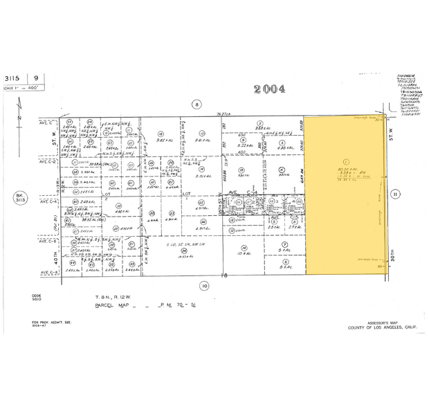 30 Stw Vic Ave, Lancaster, CA à vendre - Plan cadastral – Image 1 sur 2