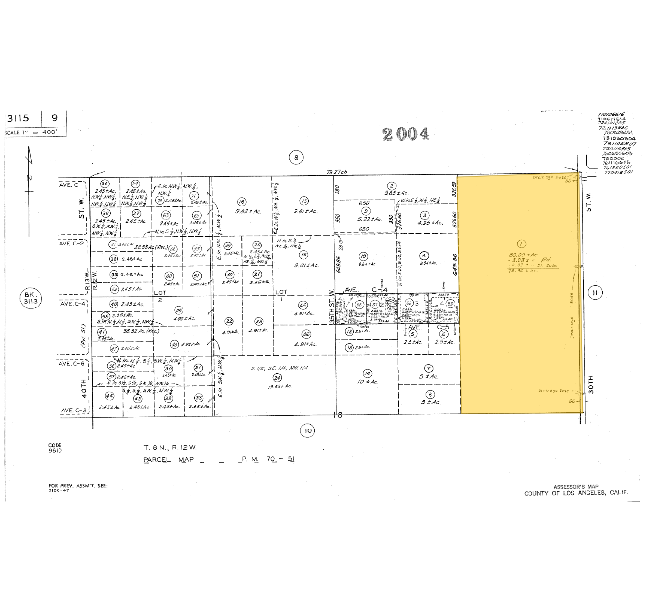 30 Stw Vic Ave, Lancaster, CA à vendre Plan cadastral– Image 1 sur 3